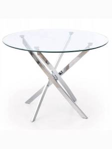 Стол обеденный Halmar Raymond V-CH-RAYMOND-ST-CHROM прозрачный/хром