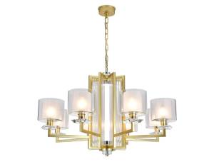 Большая подвесная люстра Newport Александра 4408+1/C mat.gold