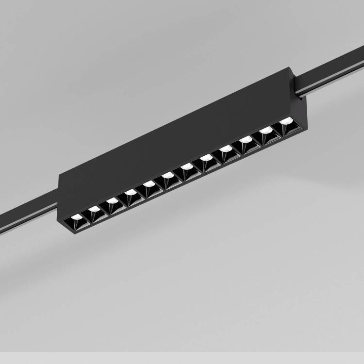 Трековый линейный светодиодный светильник Elektrostandard Esthetic Magnetic 85121/01 12W 3000K черный