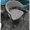 Стул Bradex Home Turin FR 0320 светло-серая рогожка с черными ножками фото 11