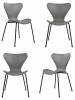 Комплект стульев Bradex Home Seven Style FR 0422K серый 4 шт.