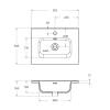 Тумба с раковиной Belbagno Kraft 39 KRAFT39-500/390-2C-PIA-RT 50x39x83 Rovere Tabacco напольная с фрезерованными ручками по всей длине фасада с двумя выкатными ящиками фото 5