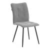 Набор из кресла и стула Tetchair Bari LT 25053 серый, черный, флок фото 2