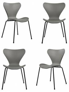 Комплект стульев Bradex Home Seven Style FR 0422K серый 4 шт.