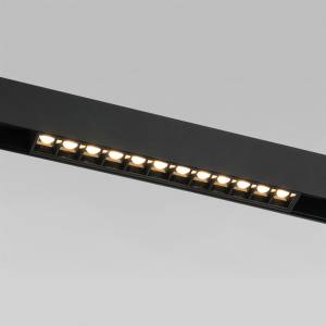 Трековый линейный светодиодный светильник Elektrostandard Slim Magnetic SL02 85005/01 12W 3000K черный