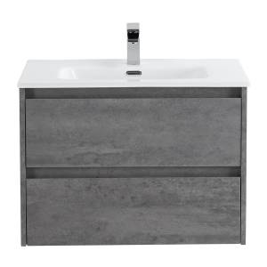 Тумба под раковину Belbagno Kraft KRAFT-600-2C-SO-CG 60x46x50 Cemento Grigio подвесная с двумя выкатными ящиками