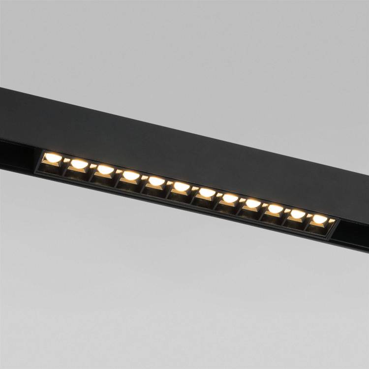 Трековый линейный светодиодный светильник Elektrostandard Slim Magnetic SL02 85005/01 12W 3000K черный