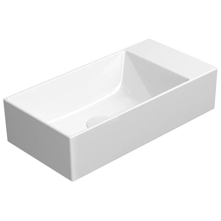 Раковина GSI Kube X 9486011 50 см, белая глянцевая