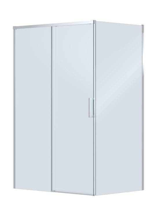 Душевой уголок Cezares PLANE-AH-1-130/100-C-CR профиль хром, стекло прозрачное, 130x100x195