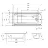 Акриловая ванна AM.PM Gem W90A-160-070W-A 160x70 фото 13