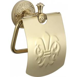 Держатель для туалетной бумаги с крышкой Savol 58b S-005851B золото