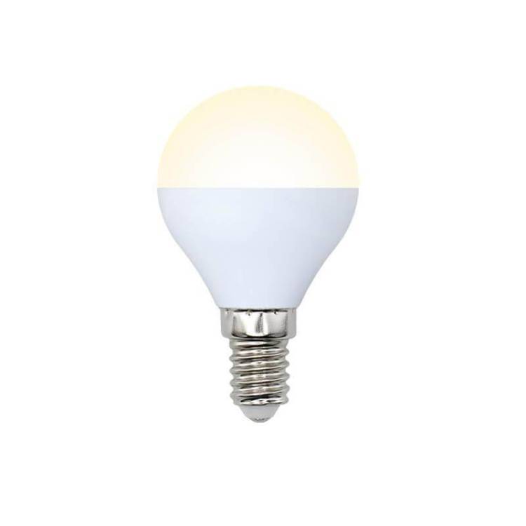 Лампа светодиодная Volpe LED-G45-9W/WW/E14/FR/NR