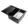 Кухонная мойка Ulgran Steel 680x500 вороненая сталь