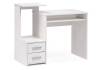 Стол компьютерный Woodville Джаз-24 377216 белый, левый 49.4x99.6x86.4