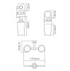 Держатель со стакананом и дозатором Wasserkraft K-28189 хром фото 3