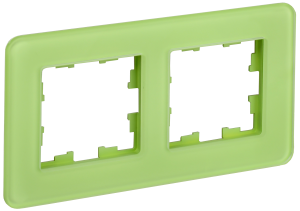 Рамка 2-постовая IEK Brite BR-M22-G-41-K06 эко грин