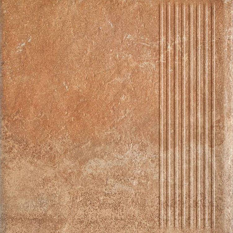 Ступень Paradyz Scandiano Rosso Stopnica Prosta New 30x30
