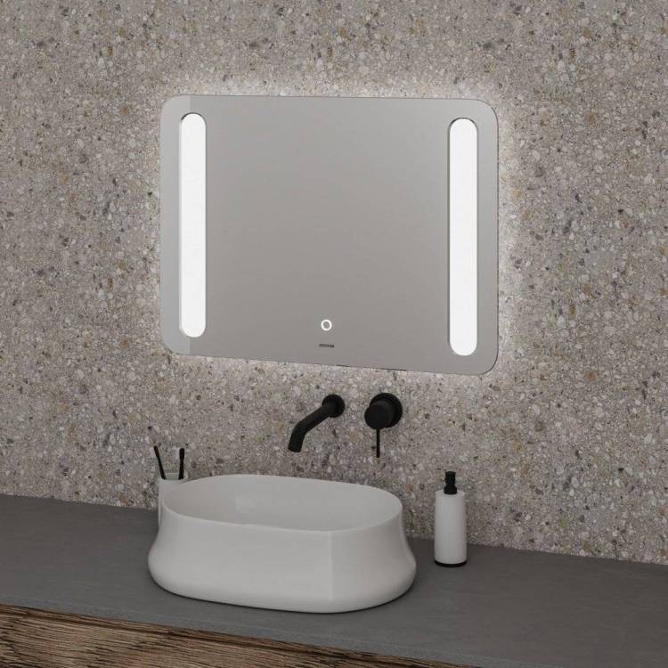 Зеркало Grossman LARA 1000x800x45 LED с сенсорным выключателем и гравировкой