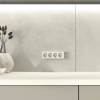 Розетка 4-местная с заземлением и шторками Werkel Gallant W5072204 слоновая кость фото 5