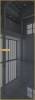 Межкомнатная дверь Profil Doors 1 AGN цвет профиля Золото, стекло безопасное 4 мм зеркало серое 700x2000