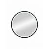 Зеркало BOND Circle M60ZE-6060 круглое, с LED подсветкой и бесконтактным сенсором, черной рамой, 60х60 фото 2