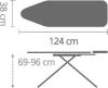 Гладильная доска Brabantia B 134241 124х38, чехол PerfectFlow фото 3