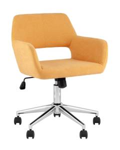Кресло компьютерное Stool Group Ross ROSS CHROME 50-7 желтый