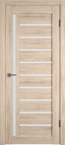 Межкомнатная дверь Владимирская Фабрика Дверей Atum 11 Sand Vellum стекло White Cloud 700x2000