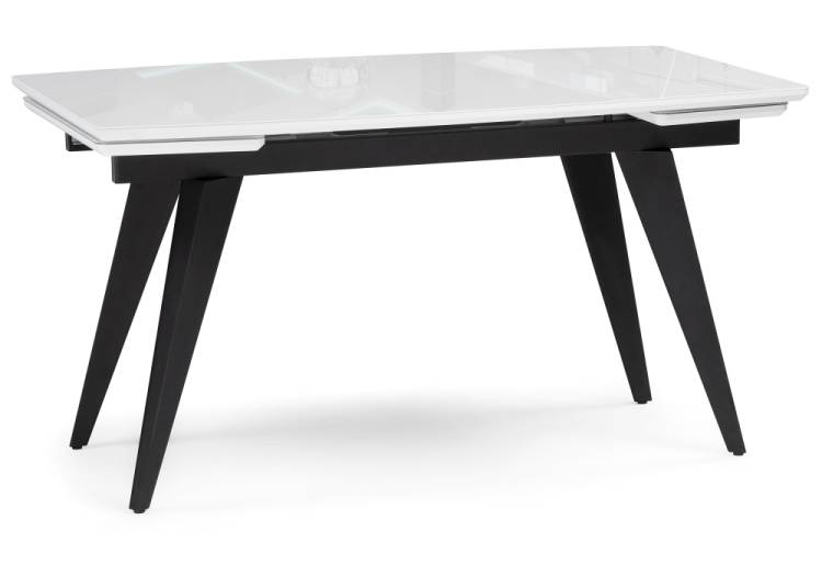 Стол Notta Элис 516554 белый, черный 140(200)x80x74