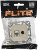 ТВ-розетка+Ethernet RJ45 IEK Flite FI-AK22-1-K86 сливочный фото 2