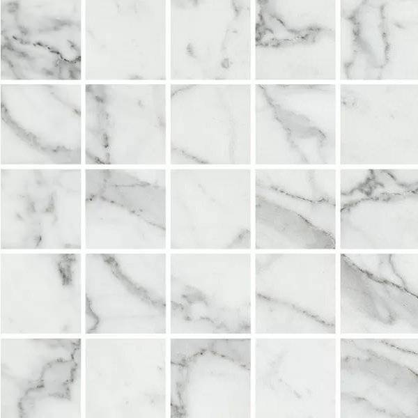 Мозаика Kerranova Marble Trend K-1000/LR/m14 Carrara 30.7x30.7
