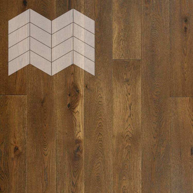 Паркетная доска Lab Arte Chevron Дуб Натур Лофт лак 450-600x150x14