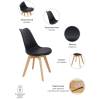 Комплект из 2-х стульев Bradex Home Eames Bon FR 0024P чёрный фото 7