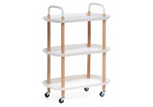 Стол сервировочный Woodville Case 15800 white 56x35x82