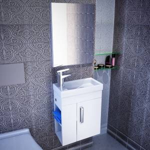 Мебель для ванной IDDIS Torr 40 L подсвесная, белая