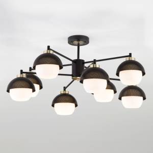 Люстра на штанге Eurosvet Nocciola 70106/8 черный Smart