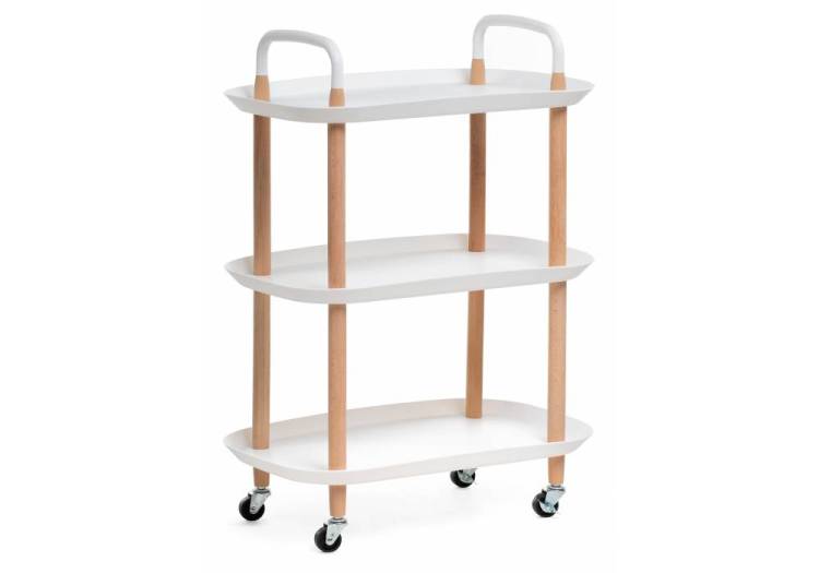 Стол сервировочный Woodville Case 15800 white 56x35x82