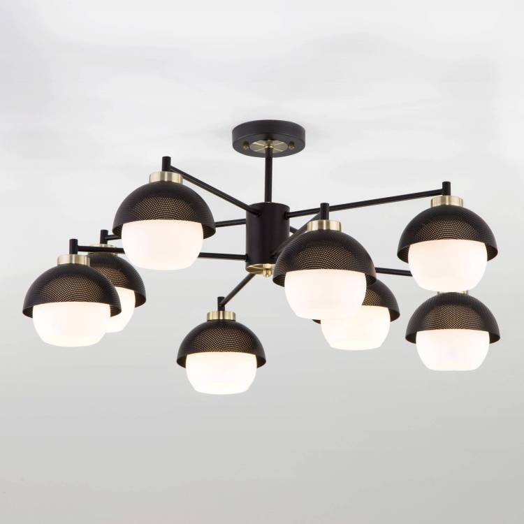 Люстра на штанге Eurosvet Nocciola 70106/8 черный Smart