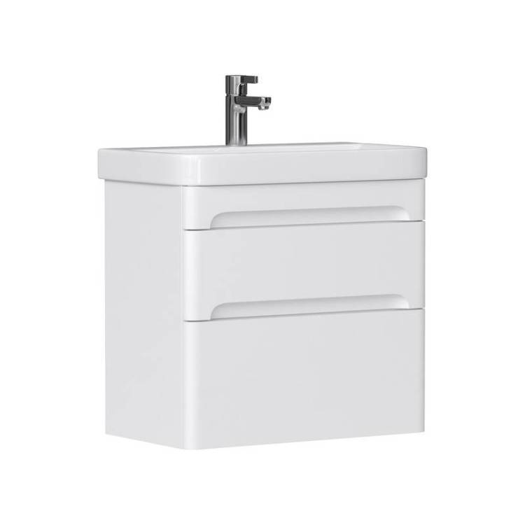 Тумба под раковину Equil Nice tpNICE70.2Y-05 подвесная, белый, 69.4x33.7