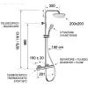 Душевая система Remer Elegance EQ32A8CPAD20 хром, с термостатом фото 2