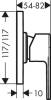 Смеситель для душа Hansgrohe Vernis Shape 71658000 хром фото 3