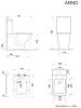 Унитаз-компакт Cerutti Spa Arno 7838 безободковый, с микролифтом фото 4
