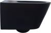 Унитаз подвесной Aquanet Lake LAKE-WB черный матовый, с сиденьем фото 7