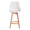 Стул барный Tetchair Tulip Bar (mod. C1014H-1) 21243 White (Белый) 70029/ натуральный 42x47.5x104 фото 5