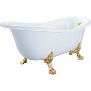 Ванна из искусственного камня Veragio Gialetta 31876 185x80 с ножками, золото