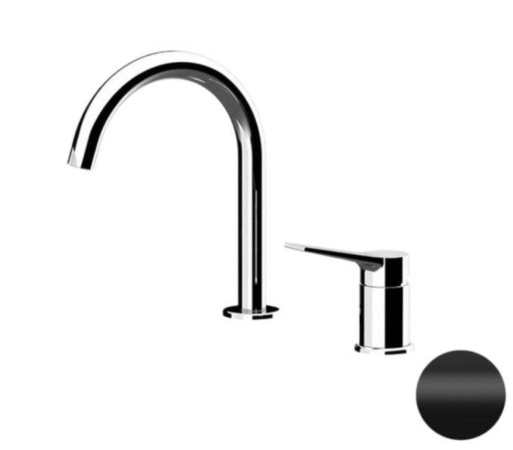 Смеситель для раковины Remer Slash & Dot SL57NO черный матовый