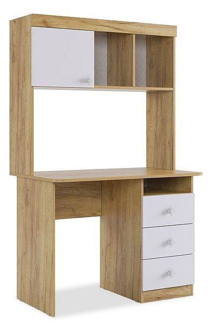 Стол письменный Mebelson Форсаж MKF-05.2725 дуб крафт золотой/белый