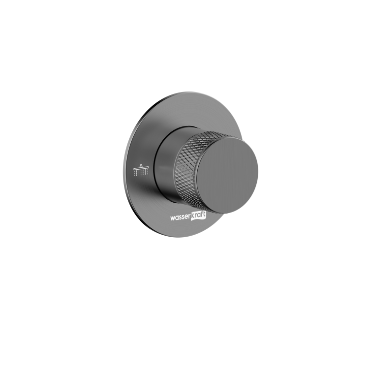 Переключатель потоков Wasserkraft Muritz (Мюритз) 98DVR2GR на два выхода, графит