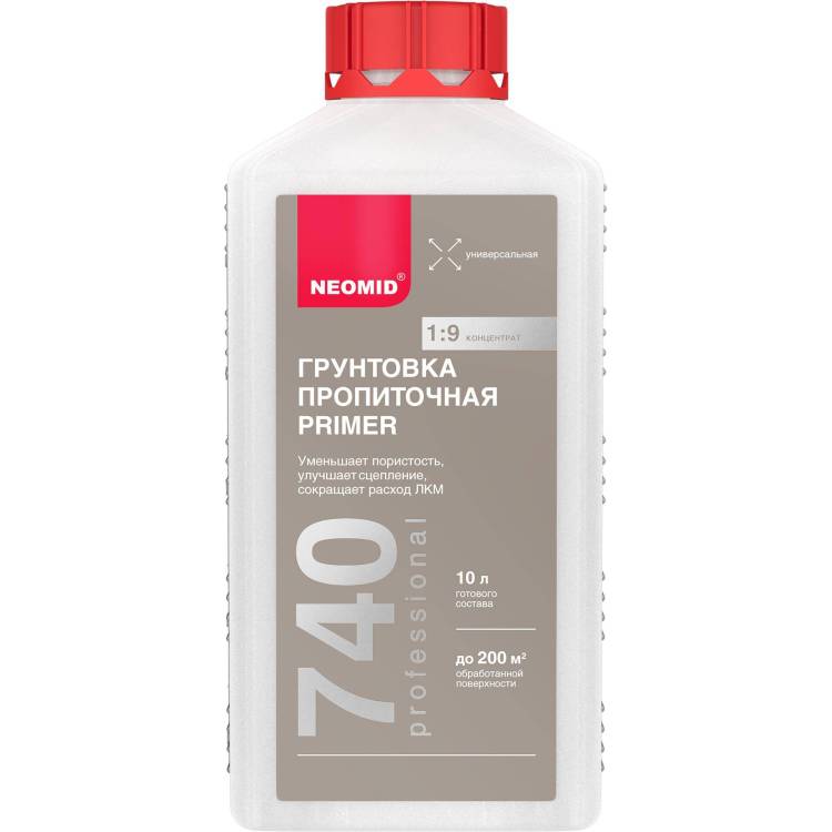 Грунтовка пропиточная Neomid Primer 740 концентрат 1:9 1 л