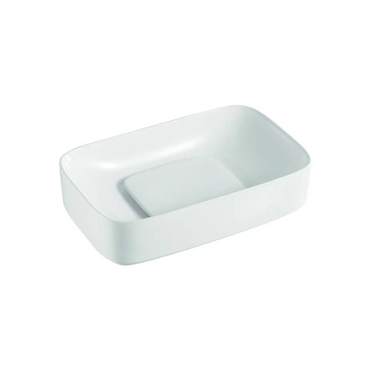 Накладная раковина Orange B07-600W санфарфор, белый глянец